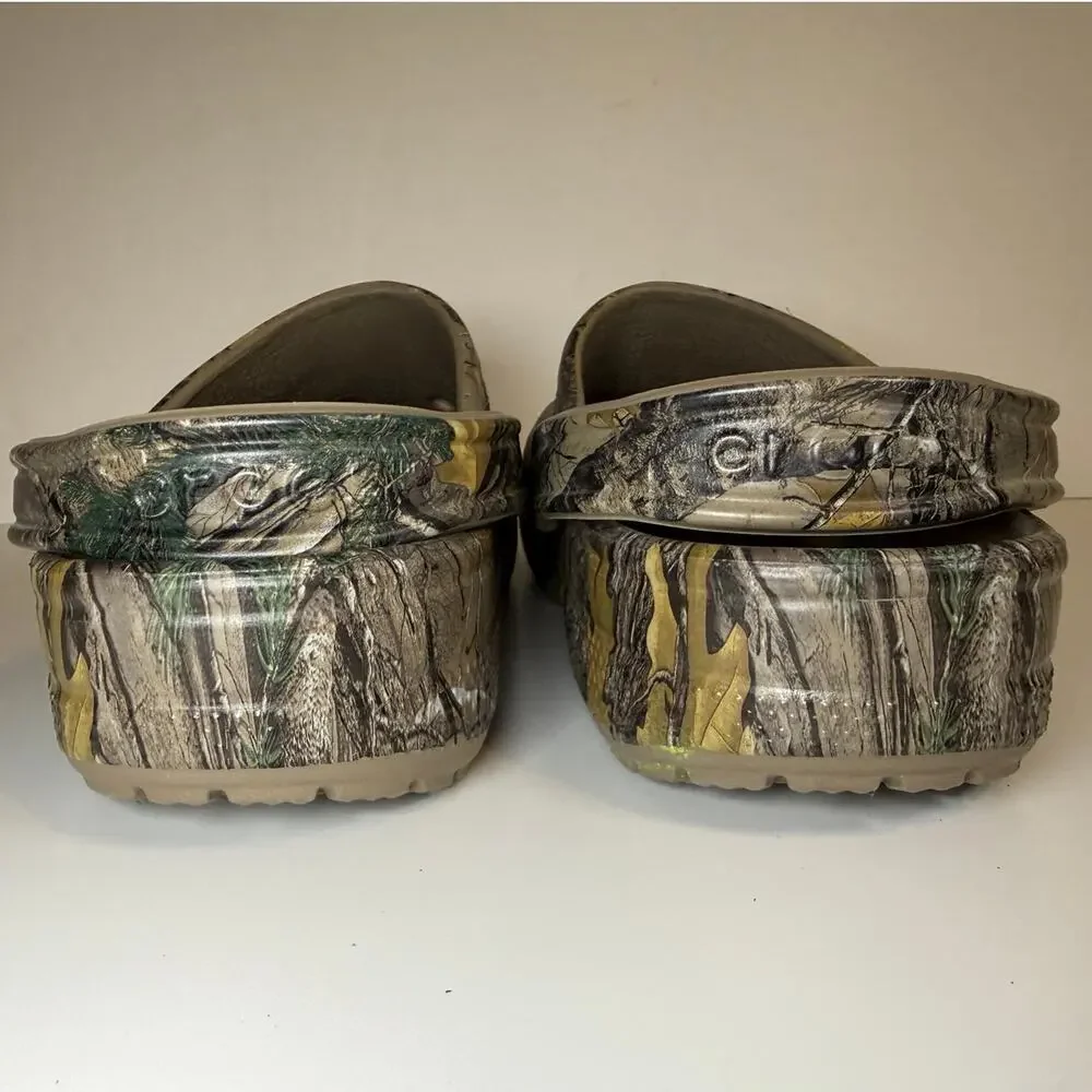 Crocs Realtree Classic Clogs Camouflage Mens Sz 11 / Womens Sz 12.5 Camo